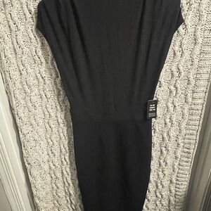 Express Classic Black Midi Dress